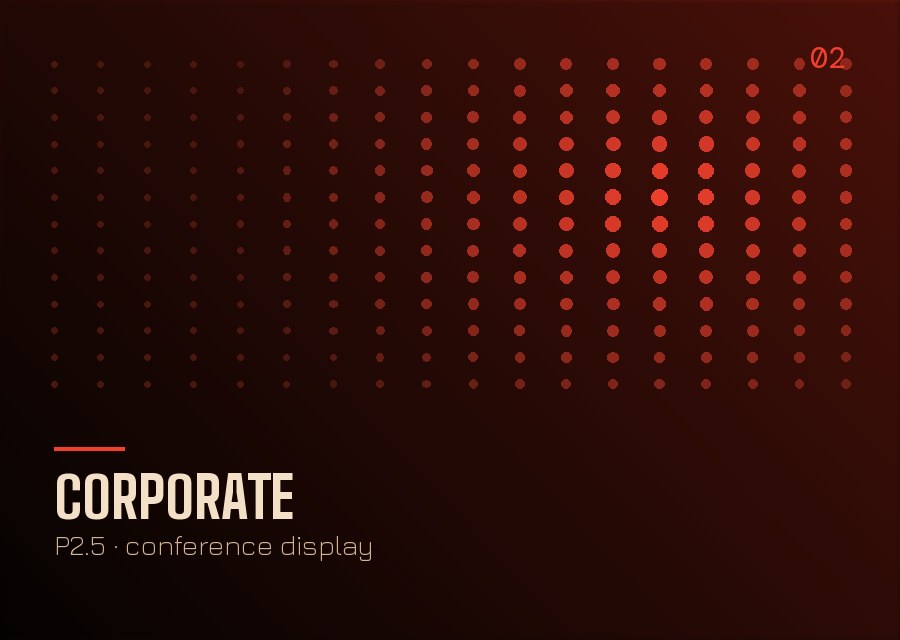 Corporate event LED conference display