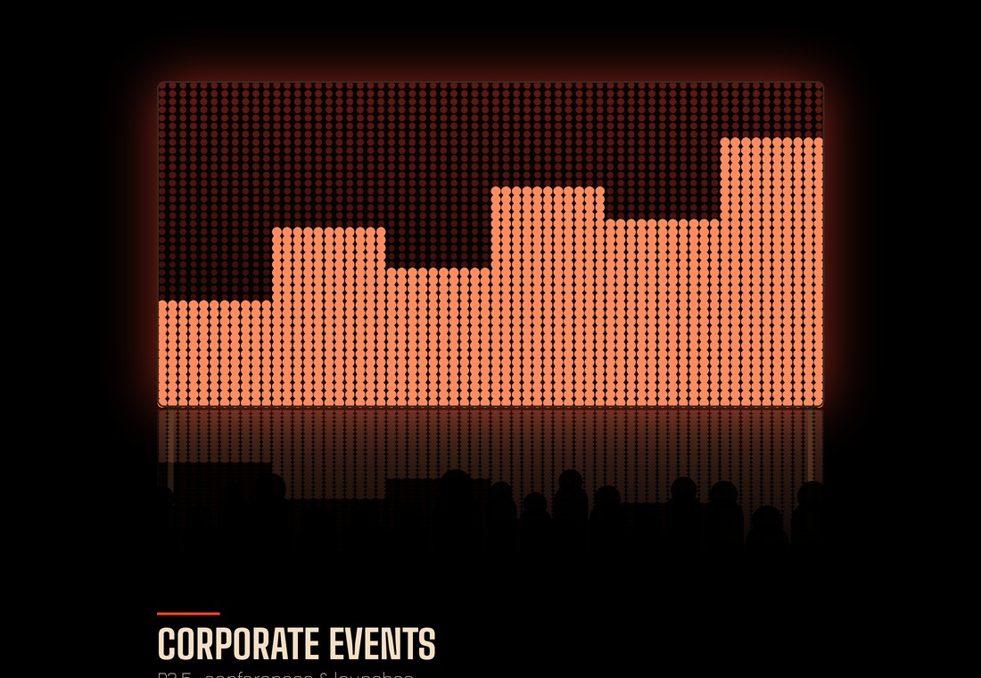 Corporate event LED conference display