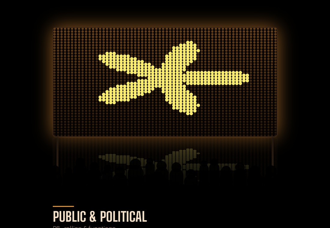 High-brightness outdoor public event LED screen